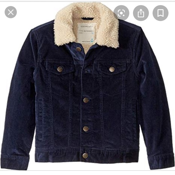 Crewcuts Other - NWT Crewcuts Sherpa Lined Cord Jacket Size 8